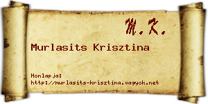 Murlasits Krisztina névjegykártya
